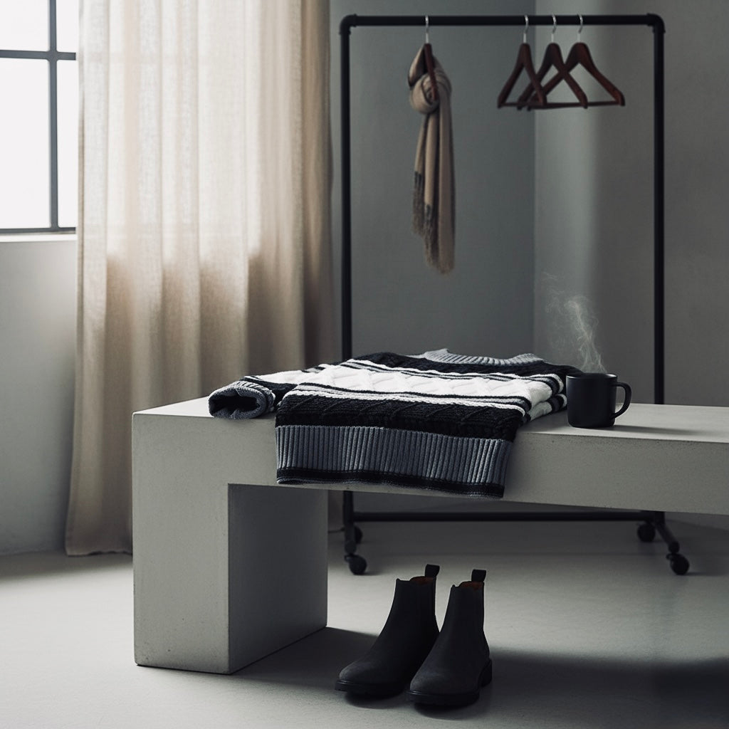 Winter-Strickpullover für Herren – Premium Wollpullover im koreanischen Stil mit warmem Strukturmuster - NVTS Solutions