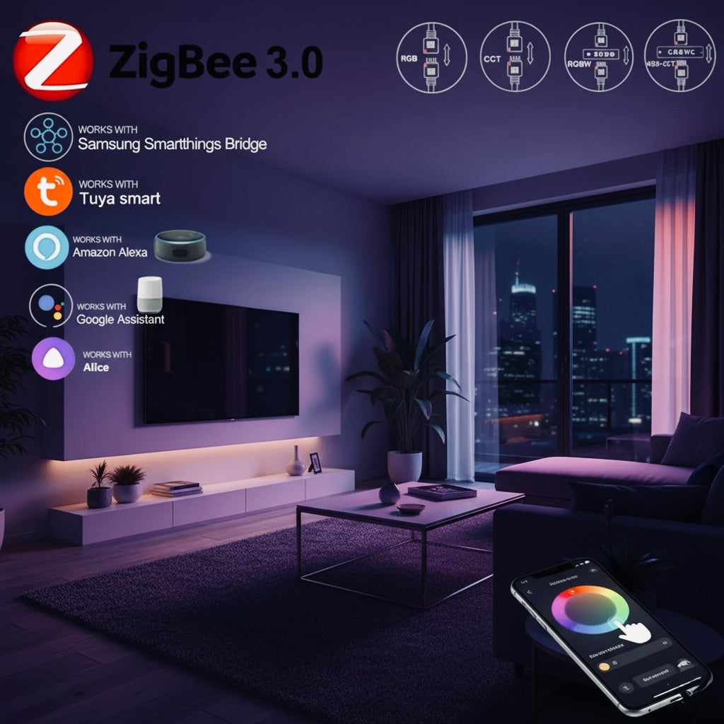 Zigbee 3.0 Smart LED Controller DC5V 12V 24V Dimmer/Einfarbig