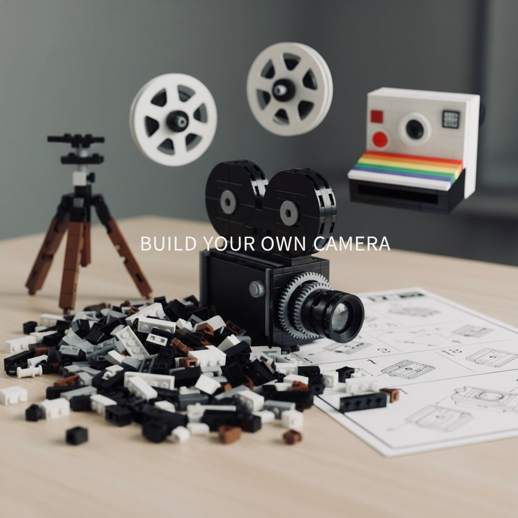 MOC Design-Ikone Sofortbildkamera | Mikropartikel Modellbau-Meisterwerk | Exklusive Vintage-Serie - NVTS Solutions