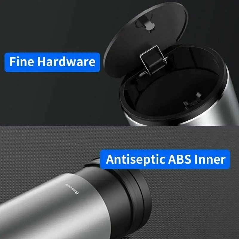 Baseus Lagerung Tasche Legierung Auto Mülleimer Für Auto Müll Kann Aschenbecher Staub Box Halter Autos Innen Zubehör