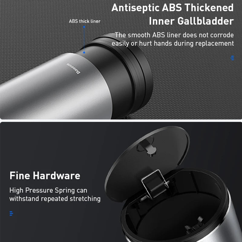 Baseus Auto Mülleimer Mini Auto Staub Organizer Auto Innen Müll Tasche Müll Container Lagerung Box Eimer Auto Zubehör