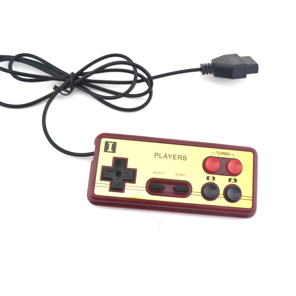 Gaming-Konsole Gamepad 8-Bit-Stil 15Pin Stecker Kabel Controller für NES für FC Joystick-Griff