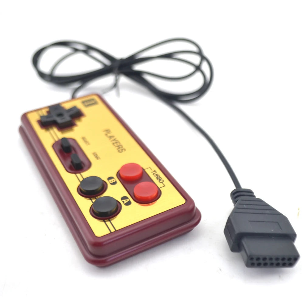 Gaming-Konsole Gamepad 8-Bit-Stil 15Pin Stecker Kabel Controller für NES für FC Joystick-Griff