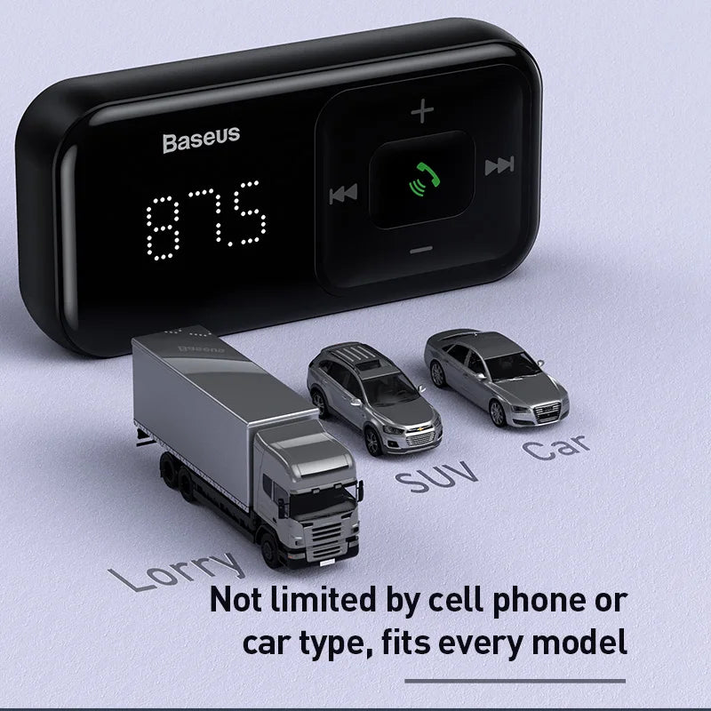 Baseus FM Modulator Transmitter Bluetooth 5,0 FM Radio 3,1 EINE USB Auto Ladegerät Car Kit Wireless-Aux Audio FM transmiter