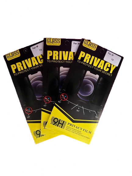 Privacy Schutzglas (mit Sichtschutz) iPhone 15 & 15 Plus - NVTS Solutions