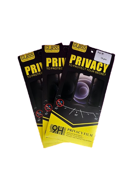 Privacy Schutzglas (mit Sichtschutz) iPhone 16+Pro+16 Plus+Pro Max - NVTS Solutions