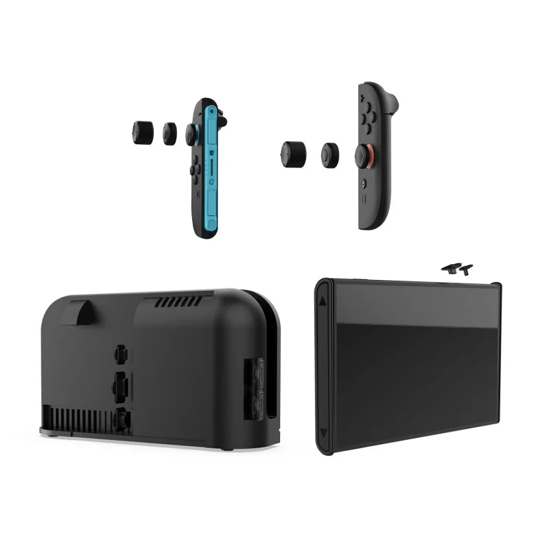 Staubschutz für Switch 2, Staubschutz, Spielkonsole, staubdichte Silikon-Port-Stecker mit Joystick-Kappe für NS 2-Gaming-Zubehör
