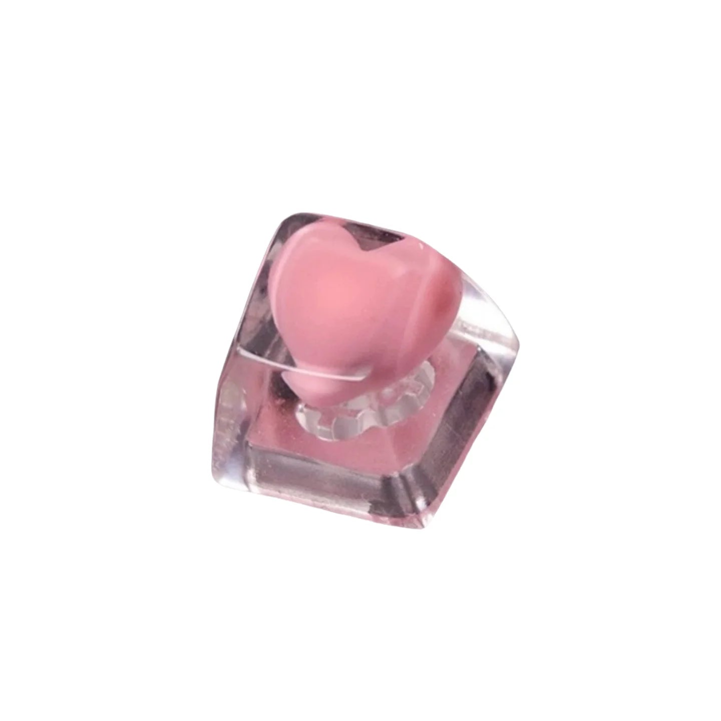 Niedliche Liebesherz-Tastenkappen aus Kunstharz für Cherry MX Switch mechanische Gaming-Tastatur, handgefertigte Neuheit, manuelle Tastenkappe