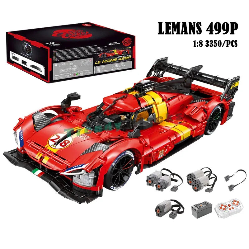 MOC 499P Le Mans Champion Rennwagen 1:8 – 3350 Teile Technik-Set (RC optional) - NVTS Solutions