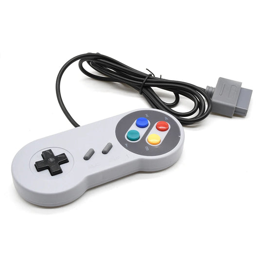SNES/SFC Controller Klassische kabelgebundene Gamepad-Steuerung 16-Bit Retro Entertainment System Videospielkonsole Gaming Joypad Zubehör
