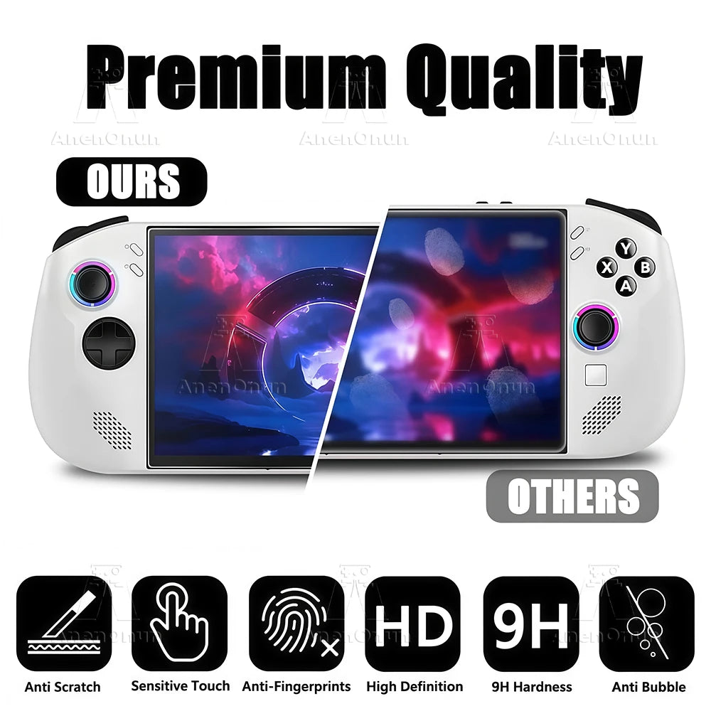 Legion Go S Displayschutzfolie, Härtegrad 9H, bruchsicher, kratzfest, Fingerabdruck, 2,5D Arc Edge HD, blasenfreies gehärtetes Glas