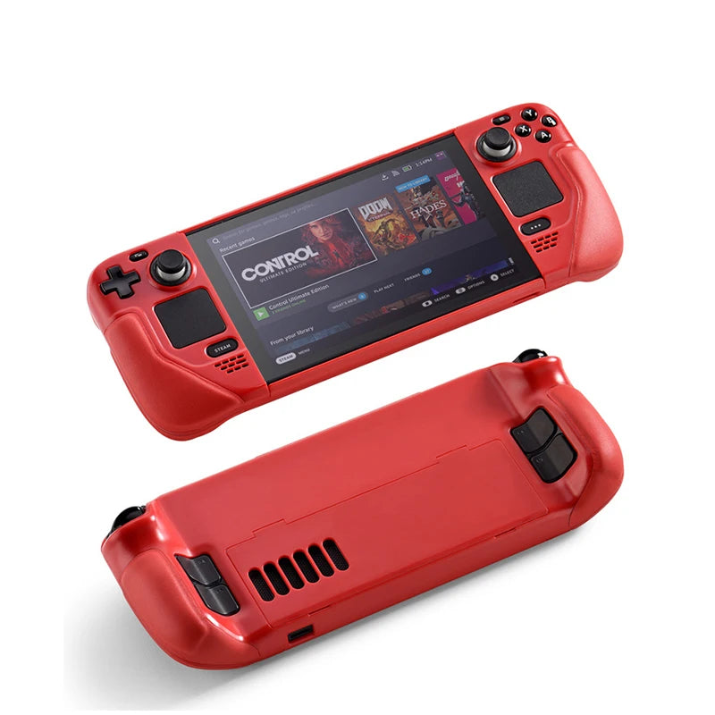 Schutzhülle für Steam Deck, weiche Flip-Lederhülle mit Ständer, vollständiger Schutz, rutschfestes Steam Deck, OLED-Halterungszubehör