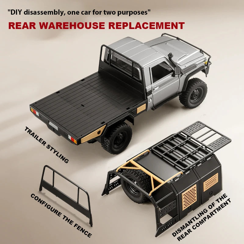 RC Pick-Up Truck 1:12  – Klassisches Off-Road Design 4WD 2.4G (RTR) - NVTS Solutions