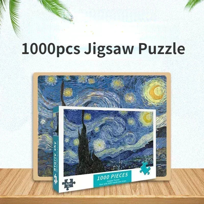 75 * 50 cm 1000 Teile Papierpuzzle für Erwachsene, schöne Heilung, hoher Schwierigkeitsgrad, Dekompressionspuzzle, Geburtstagsgeschenk, Lernspielzeug