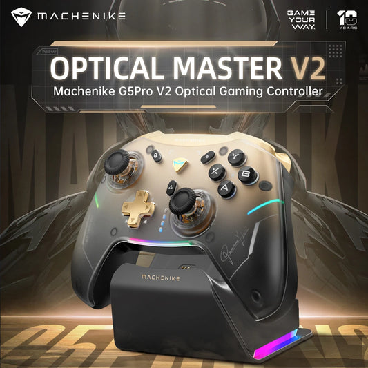 MACHENIKE G5Pro V2 Ultimate Gaming Controller Optischer Auslöser ABXY-Taste Hot-Swap-fähiger Joystick 4K-Auflösung für Switch PC