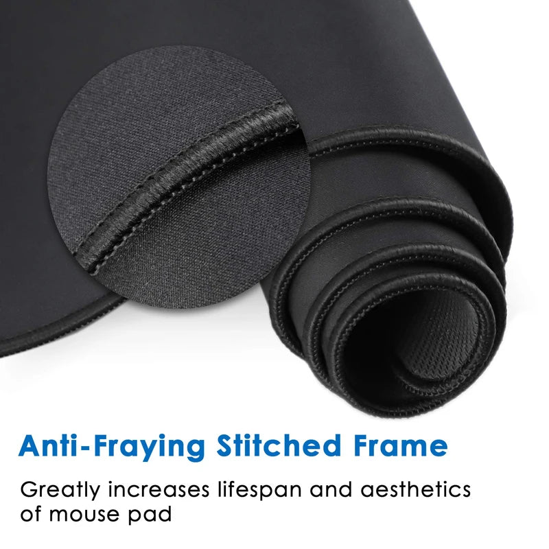 Großes Gaming-Mauspad, rutschfestes Gummi-Mauspad, Computer-Gamer-Schreibtischunterlage, genähte Kante, großes Gaming-Mauspad für CS GO LOL Dota