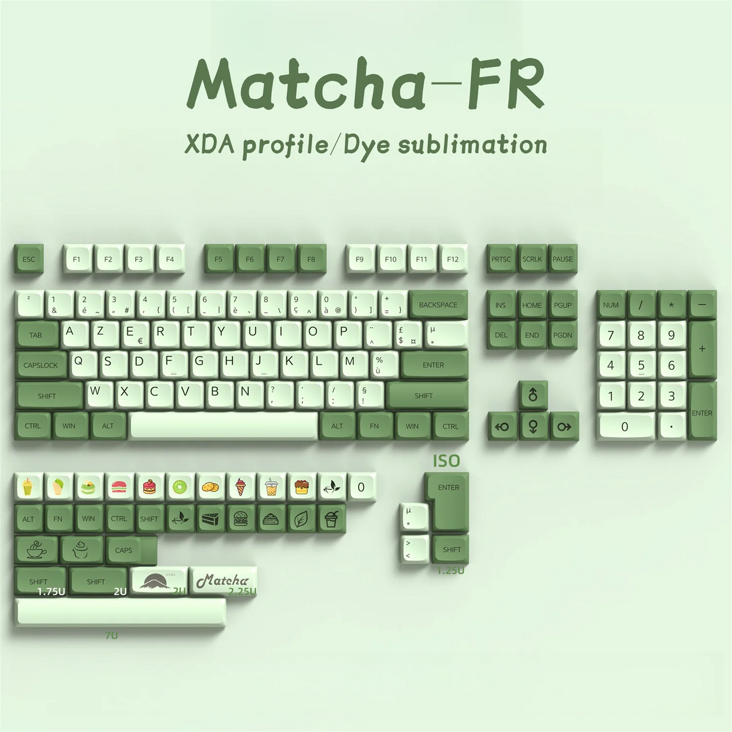 Französisch fr keycaps pbt xda keycap für cherry mx switch gaming mechanische tastatur gmk67 farbstoff sub key caps iso azerty layout