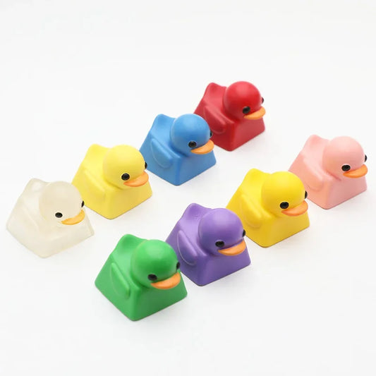 1PCS Nette Ente Harz KeyCap Personalisierte Cartoon Dekoration Gaming Schlüssel Kappe für Cherry Mx Schalter Gamer Mechanische Tastatur Geschenk
