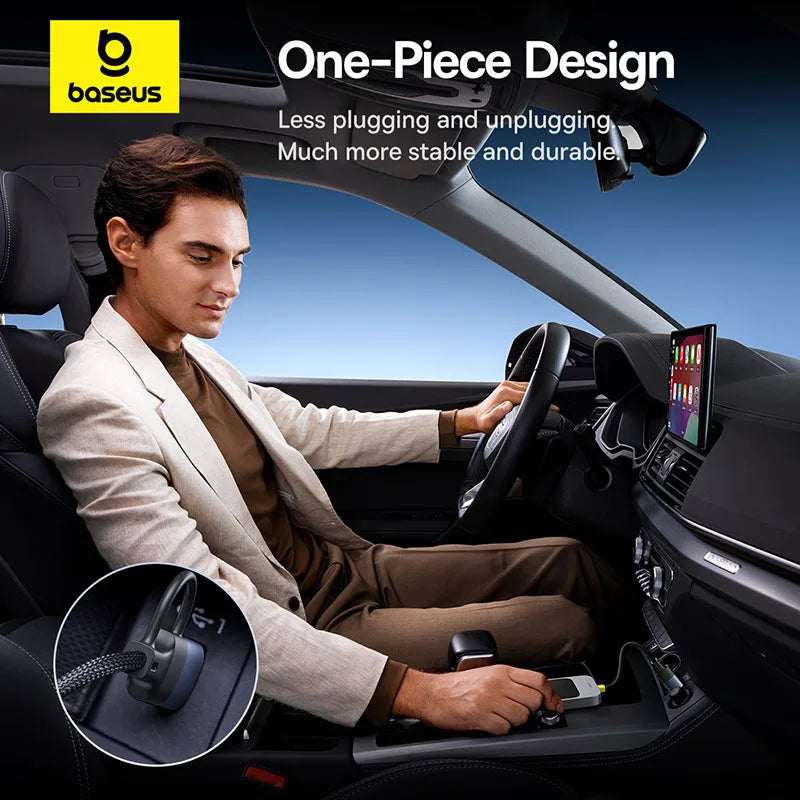 Baseus Carplay Wireless Adapter Smart CarPlay Box Dongles verkabelt zu Wireless Carplay Bluetooth 5.0 WiFi Carplay Adapter Auto Auto