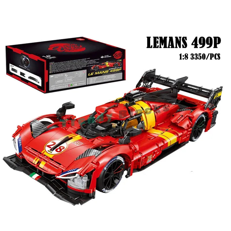MOC 499P Le Mans Champion Rennwagen 1:8 – 3350 Teile Technik-Set (RC optional) - NVTS Solutions