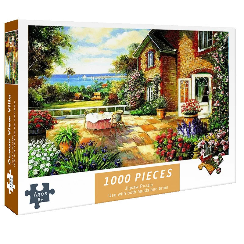 75 * 50 cm 1000 Teile Papierpuzzle für Erwachsene, schöne Heilung, hoher Schwierigkeitsgrad, Dekompressionspuzzle, Geburtstagsgeschenk, Lernspielzeug
