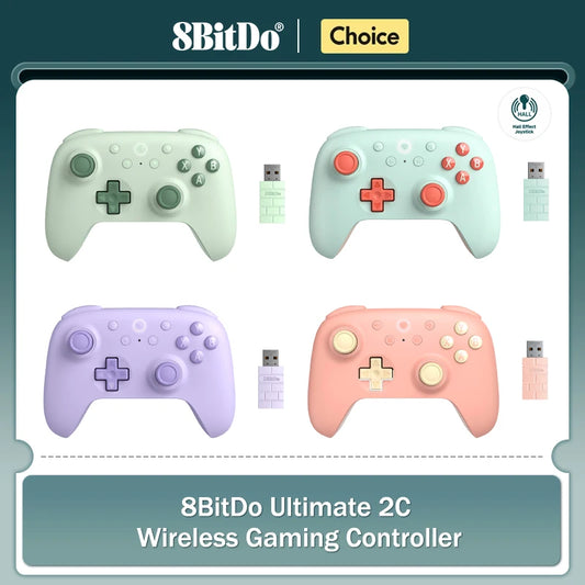 8BitDo Ultimate 2C Wireless Gaming Controller für PC, Windows 10, 11, Steam Deck, Raspberry Pi, Android Gamepad Zubehör
