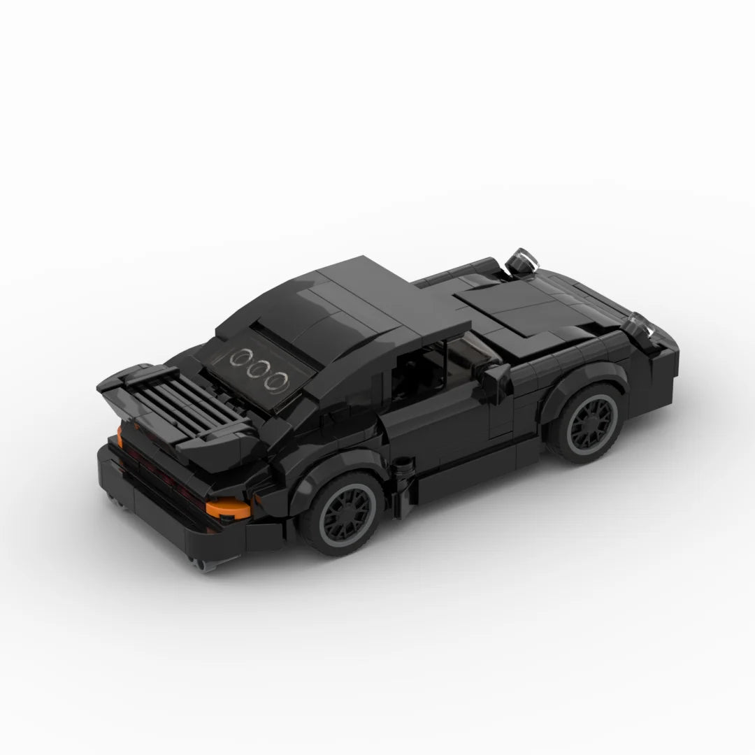 MOC "Black Bird" 930 Turbo-Stil – Rennsportwagen Baustein-Modell - NVTS Solutions