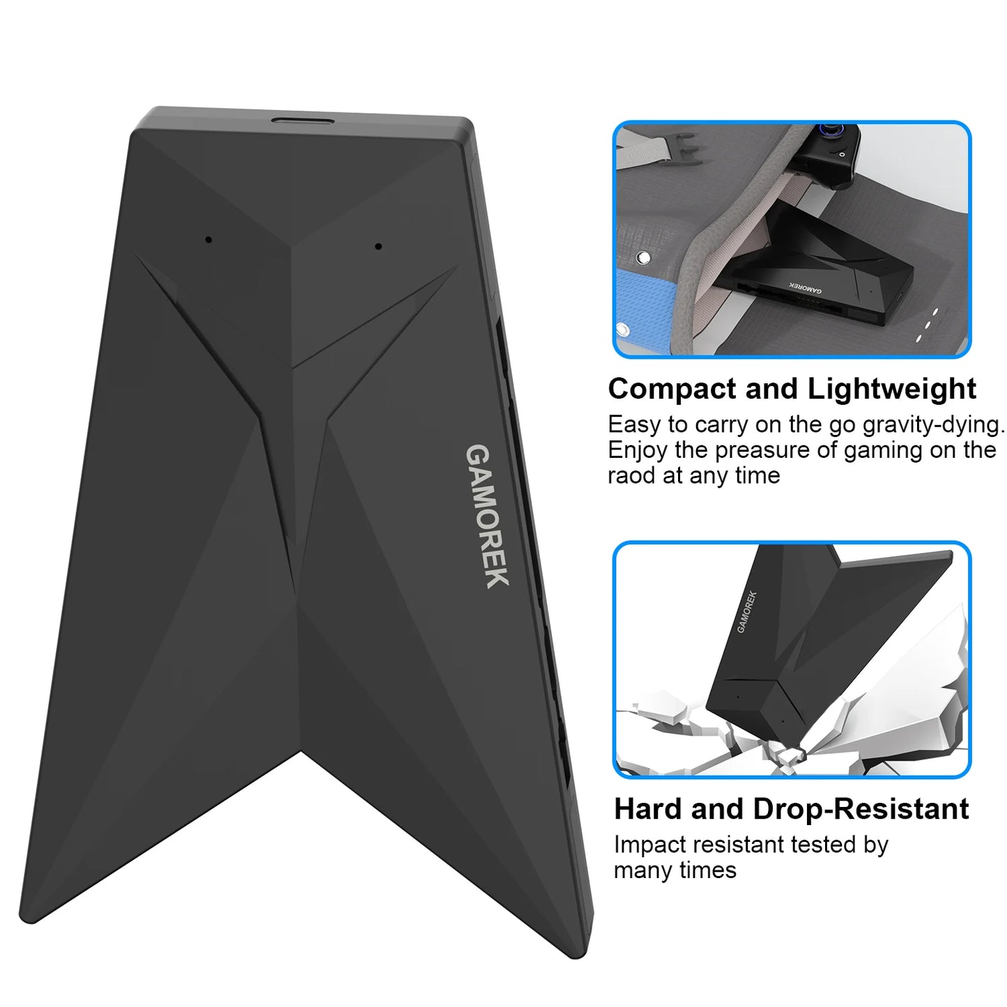 RGEEK Controller Ladestation Griff Clip Halter für Legion Go 2-Griff-Anschluss Ergonomisches Krümmungsdesign, reduziert Handmüdung