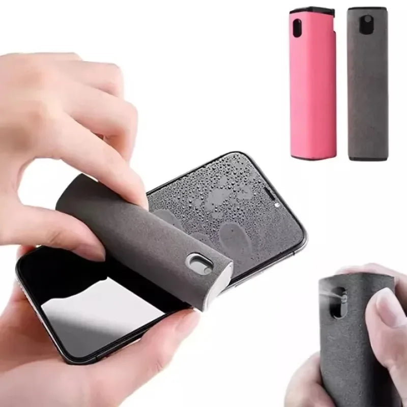 2in1 Mikrofaser-Bildschirmreiniger-Sprühflasche für Handy, iPad, Computer, Mikrofasertuch, Autoreinigung, Windschutzscheibentücher