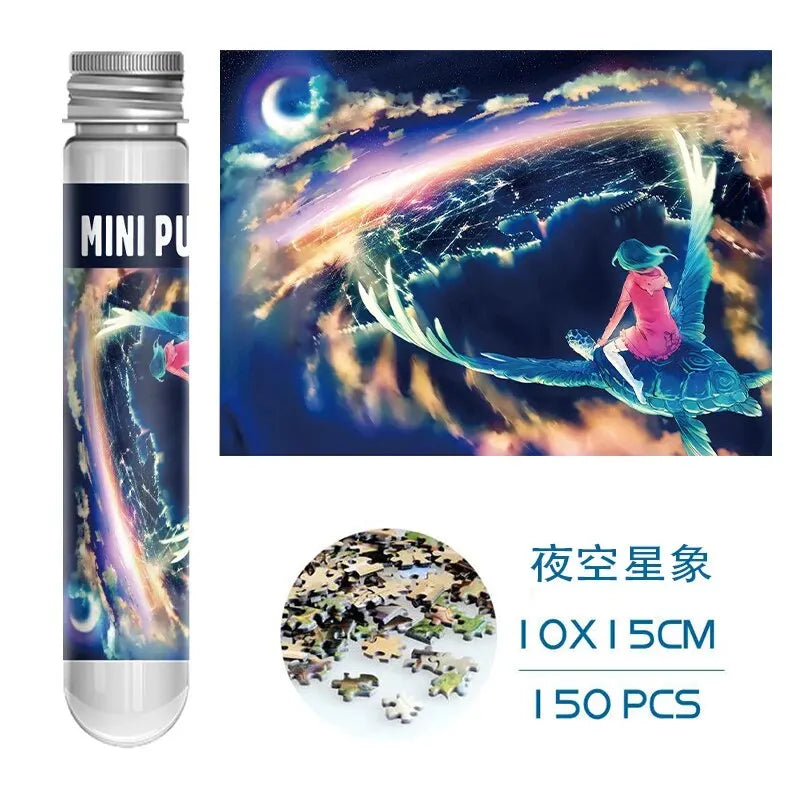 Mini-Puzzle 150 stücke Reagenzglas Puzzle Dekomprimieren Spielzeug pädagogisches Familien spiel