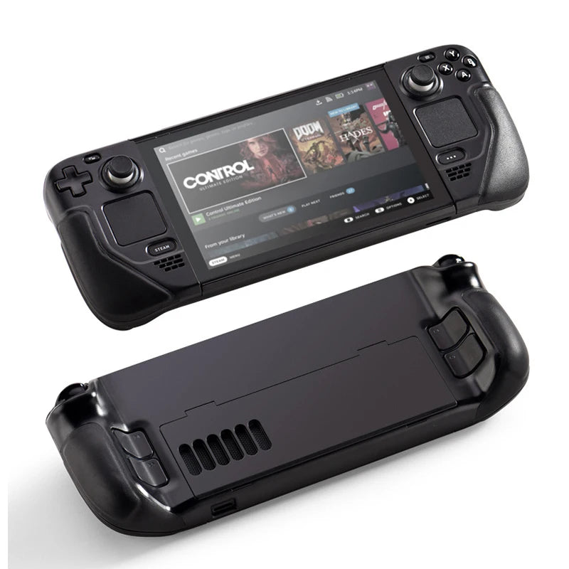 Schutzhülle für Steam Deck, weiche Flip-Lederhülle mit Ständer, vollständiger Schutz, rutschfestes Steam Deck, OLED-Halterungszubehör