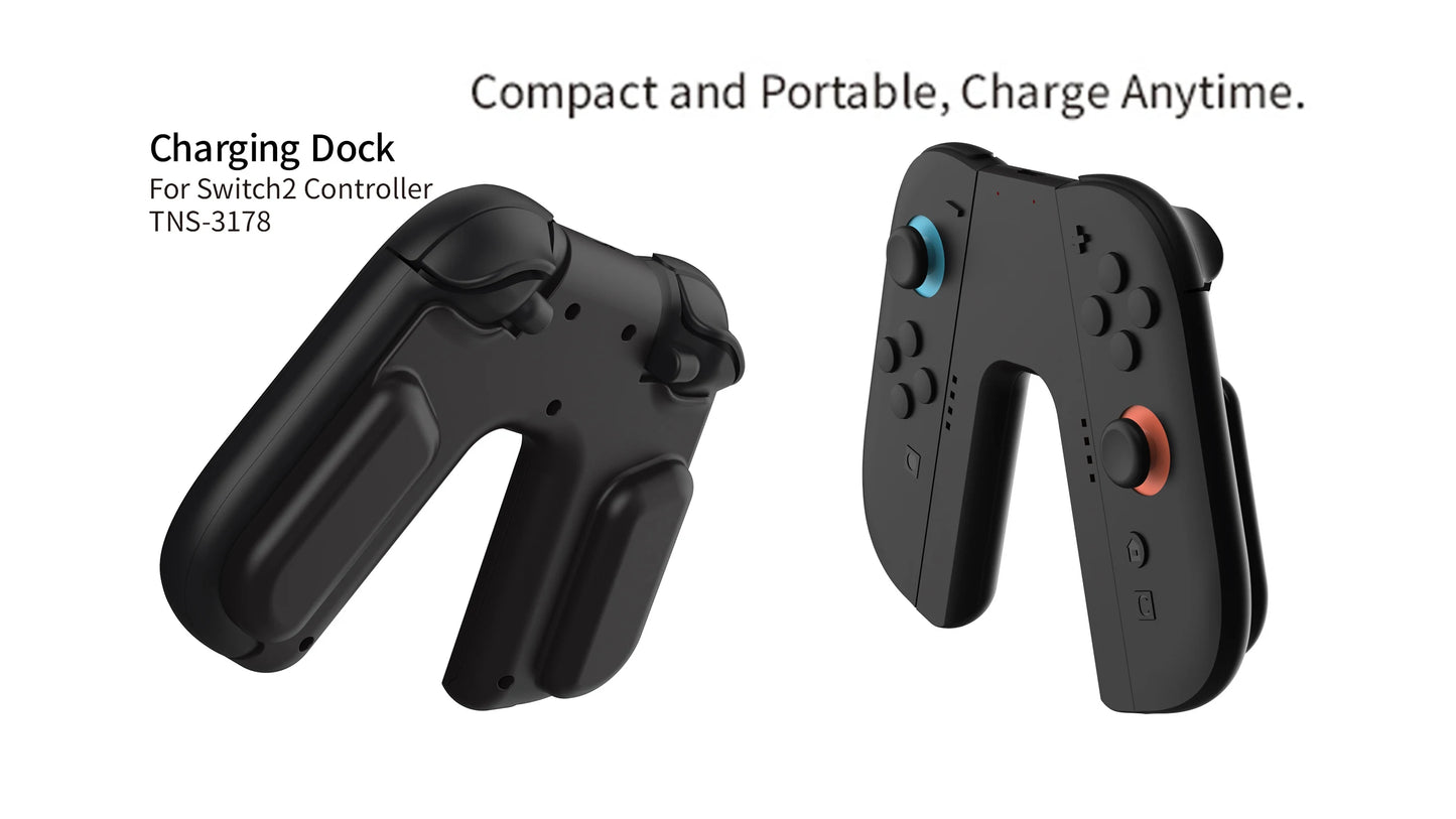 Ladegriff für NS Switch 2 Joy-Con Controller, tragbarer Griff, Ladestation für NS Switch 2 Gaming-Zubehör
