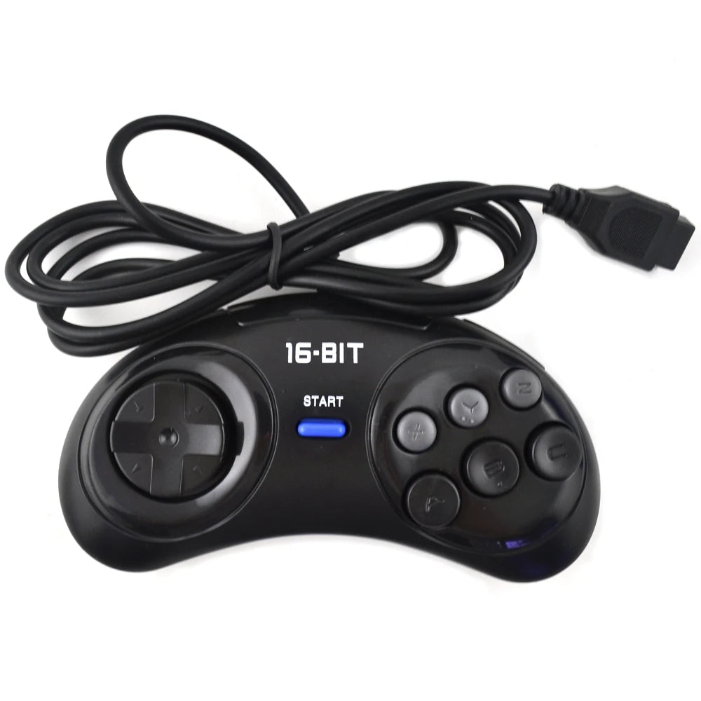 2 stücke/1 stück Spiel controller für SEGA Genesis für 16 bit griff controller 6 Taste Gamepad für SEGA MD spiel Zubehör