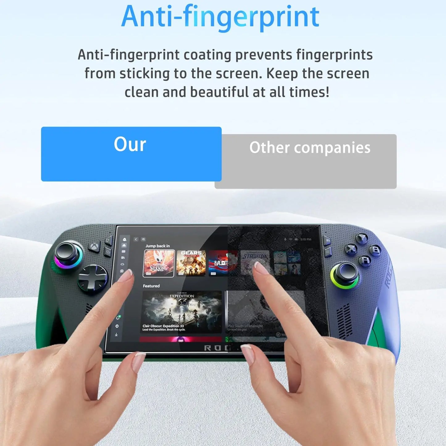 Displayschutzfolie aus gehärtetem Glas für ROG Xbox Ally Härte, gehärtetes Glas, kratzfester Schutz für ROG Xbox Ally X