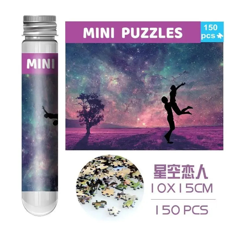 Mini-Puzzle 150 stücke Reagenzglas Puzzle Dekomprimieren Spielzeug pädagogisches Familien spiel