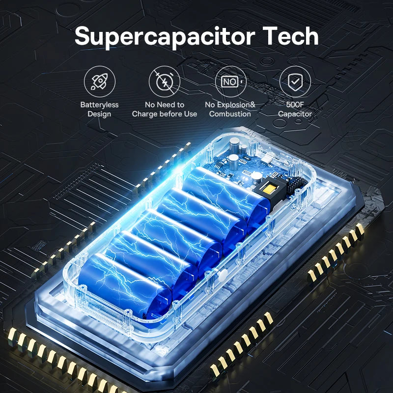 Baseus 3000a Starthilfe Super kondensator Autobatterie starter Not verstärker Batterie loses Sicherheits auto Start gerät