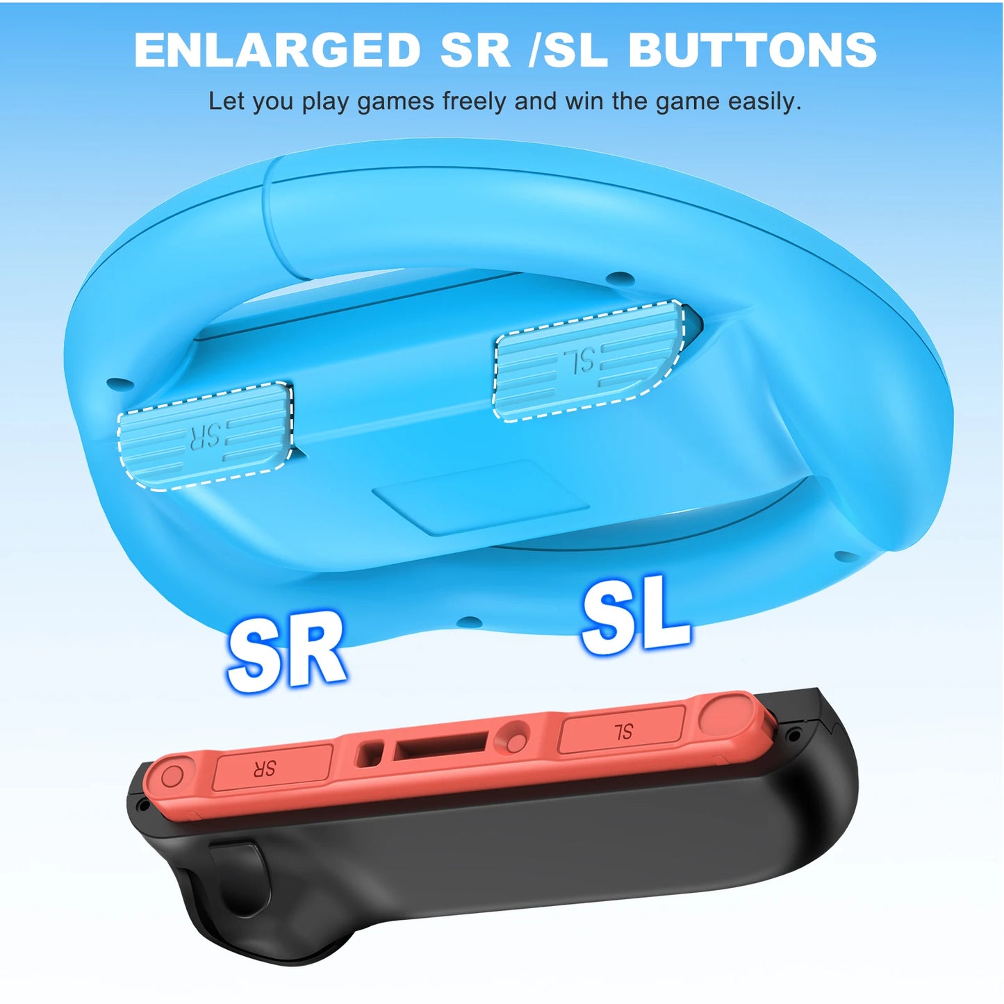     BEBONCOOL Racing Lenkräder für Switch 2 Joycon Controller Griffe für Switch 2 Gaming Zubehör 2 Stück/Lot