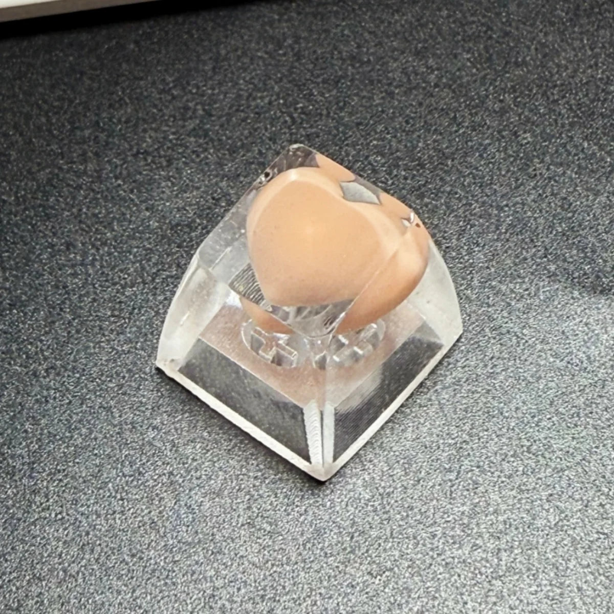 Niedliche Liebesherz-Tastenkappen aus Kunstharz für Cherry MX Switch mechanische Gaming-Tastatur, handgefertigte Neuheit, manuelle Tastenkappe