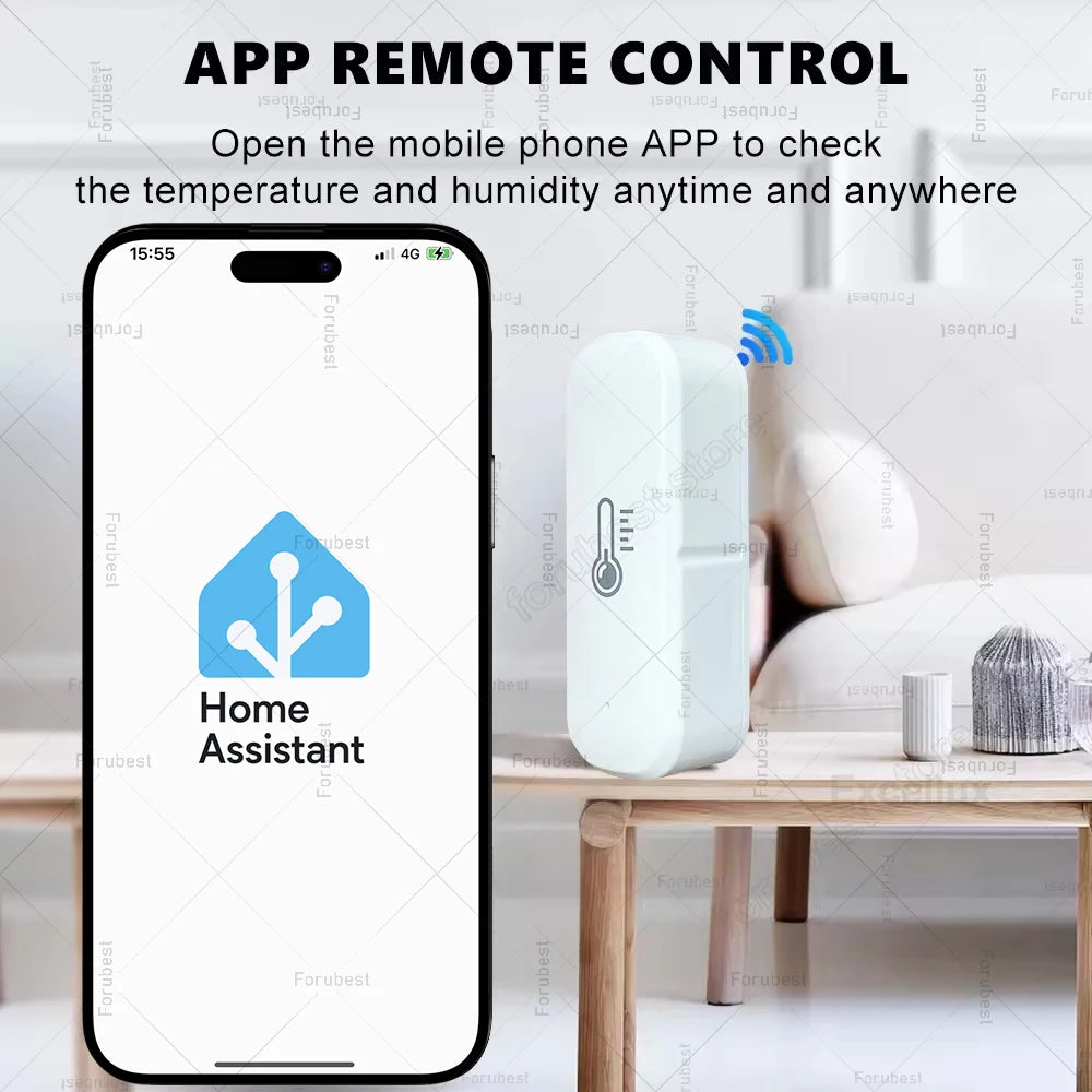 Smart Zigbee Temperatur Feuchtigkeit Sensor Home Indoor Hygrometer Thermometer Smart App Remote Monitor Arbeit Mit Alexa Zigbee2MQTT - NVTS Solutions