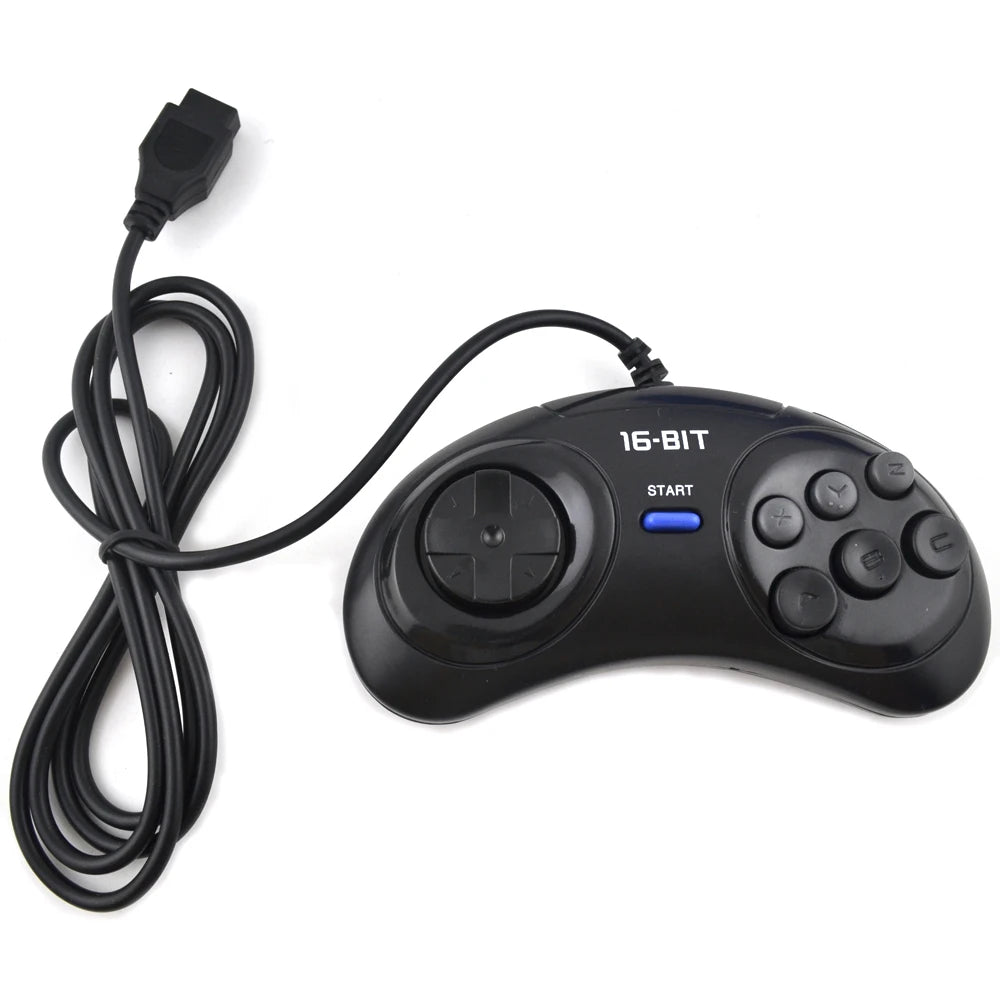 2 stücke/1 stück Spiel controller für SEGA Genesis für 16 bit griff controller 6 Taste Gamepad für SEGA MD spiel Zubehör