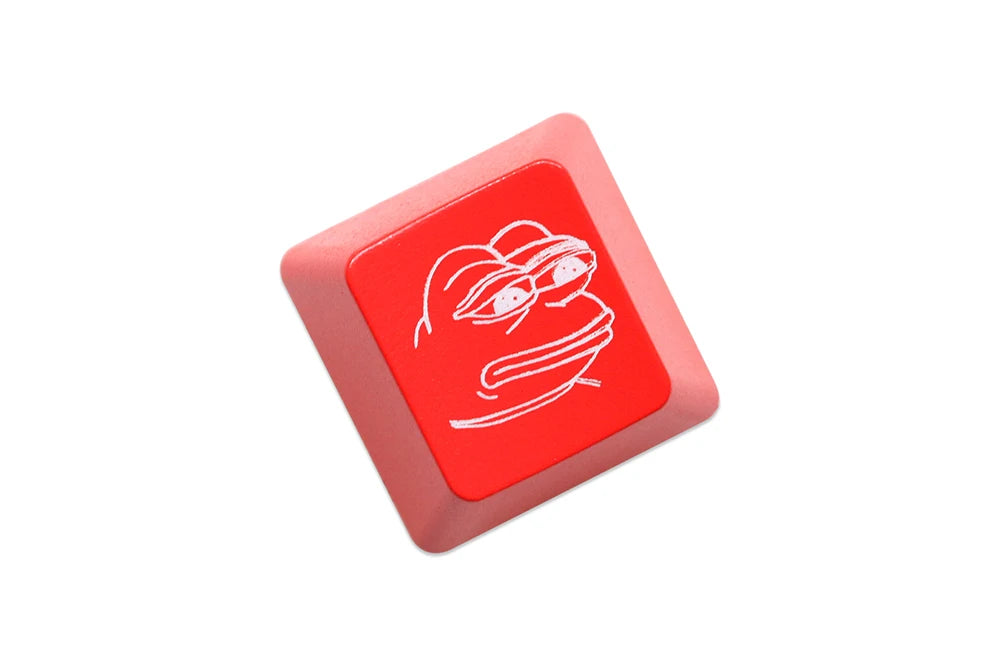Neuheit Shine Through Keycaps ABS Geätzt hinterleuchtet schwarz rot r1 ESC Sad Frog THX Meme Internet Trends