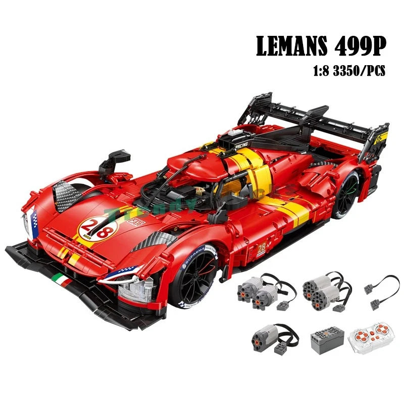 MOC 499P Le Mans Champion Rennwagen 1:8 – 3350 Teile Technik-Set (RC optional) - NVTS Solutions