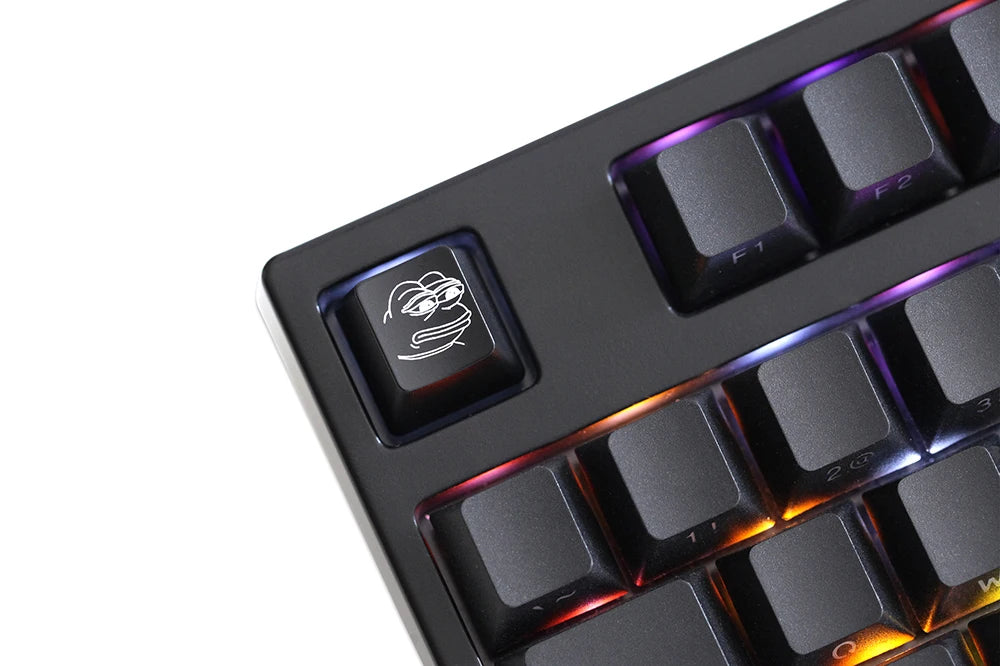 Neuheit Shine Through Keycaps ABS Geätzt hinterleuchtet schwarz rot r1 ESC Sad Frog THX Meme Internet Trends