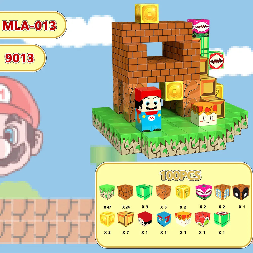 Magnetische Bausteine Mine World Cube Magnet World Set für Kid Age DIY Modell Kinder Stem Bestes Montessori Sinnesspielzeug