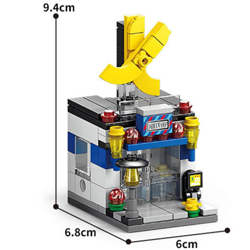 Modulare Mini-Stores Serie | Architektur Baustein-Kollektion für Stadt-Dioramen - NVTS Solutions