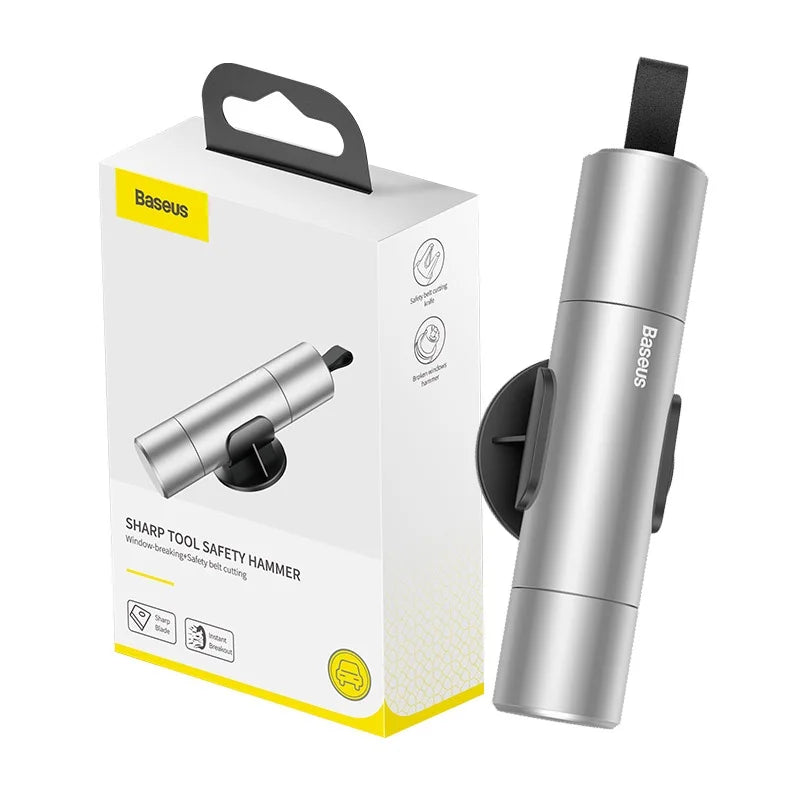 Baseus Auto Fenster Glas Breaker Sicherheit Hammer Sicherheitsgurt Cutter Auto Lebensrettende Flucht Notfall Zubehör Werkzeug Kit