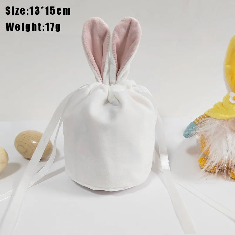 Ostern Karotte Kaninchen Taschen Niedlicher Hase Geschenkverpackung Samt Valentinstag Schokolade Süßigkeiten Taschen Hochzeit Party Schmuck Organizer