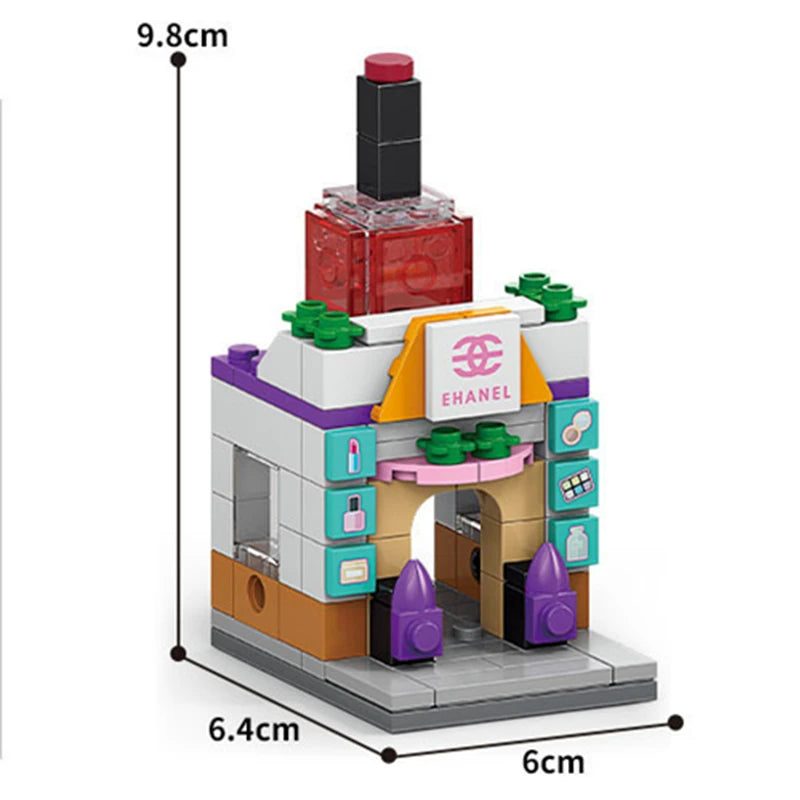 Modulare Mini-Stores Serie | Architektur Baustein-Kollektion für Stadt-Dioramen - NVTS Solutions