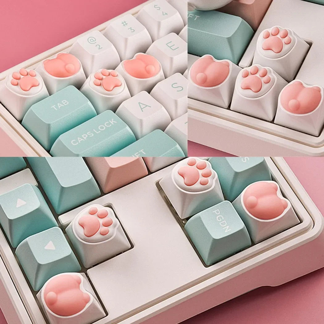 3D süße weiche Cartoon-Tastenkappen ersetzen für Cherry MX Gaming mechanische Tastatur Tastenkappen Tasten Anime Custom Key Caps