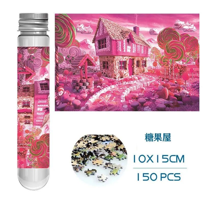Mini-Puzzle 150 stücke Reagenzglas Puzzle Dekomprimieren Spielzeug pädagogisches Familien spiel